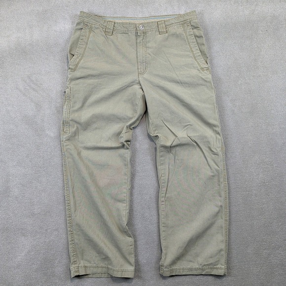 Columbia Cargo Pants Men 36x30 Khaki Tan Omni-Shield Cotton Utility Hiking Trail — photo 2